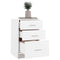 vidaXL Bed Cabinet White 40x40x63 cm Engineered Wood
