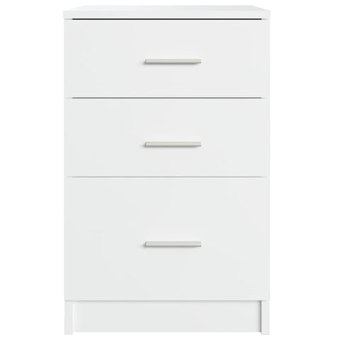 vidaXL Bed Cabinet White 40x40x63 cm Engineered Wood