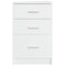 vidaXL Bed Cabinet White 40x40x63 cm Engineered Wood