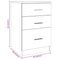 vidaXL Bed Cabinet White 40x40x63 cm Engineered Wood