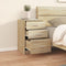 vidaXL Bed Cabinet Sonoma Oak 40x40x63 cm Engineered Wood