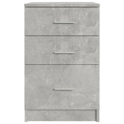 vidaXL Bed Cabinet Concrete Grey 40x40x63 cm Engineered Wood