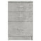 vidaXL Bed Cabinet Concrete Grey 40x40x63 cm Engineered Wood