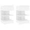 vidaXL Bedside Cabinets 2 pcs White 40x35x65 cm Engineered Wood