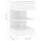 vidaXL Bedside Cabinets 2 pcs White 40x35x65 cm Engineered Wood