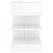 vidaXL Bedside Cabinet High Gloss White 40x35x65 cm Engineered Wood