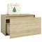 vidaXL Hall Bench 80x40x45 cm Sonoma Oak Engineered Wood