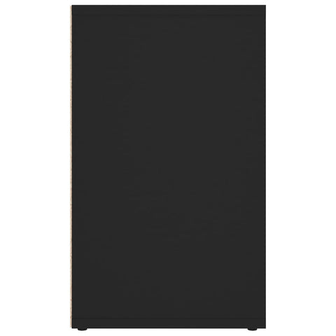 vidaXL Shoe Cabinet Black 52.5x30x50 cm
