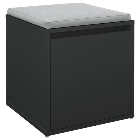 vidaXL Box Drawer Black 40.5x40x40 cm Engineered Wood