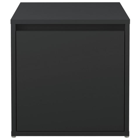 vidaXL Box Drawer Black 40.5x40x40 cm Engineered Wood