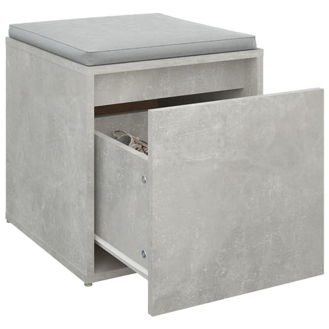 vidaXL Box Drawer Concrete Grey 40.5x40x40 cm Engineered Wood