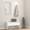 vidaXL Hallway Furniture Set High Gloss White Engineered Wood