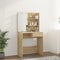 vidaXL Dressing Table with LED Sonoma Oak 74.5x40x141 cm Engineered Wood