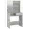 vidaXL Dressing Table with LED Concrete Grey 74.5x40x141 cm