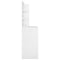 vidaXL Dressing Table with LED High Gloss White 74.5x40x141 cm
