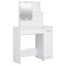 vidaXL Dressing Table with LED White 86.5x35x136 cm