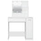 vidaXL Dressing Table with LED White 86.5x35x136 cm