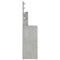 vidaXL Dressing Table with LED Concrete Grey 86.5x35x136 cm