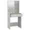 vidaXL Dressing Table with LED Concrete Grey 60x40x140 cm