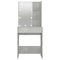 vidaXL Dressing Table with LED Concrete Grey 60x40x140 cm