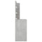 vidaXL Dressing Table with LED Concrete Grey 60x40x140 cm