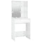 vidaXL Dressing Table with LED High Gloss White 60x40x140 cm