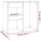 vidaXL Cosmetic Cabinet Sonoma Oak 80x40x75 cm Engineered Wood