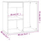 vidaXL Cosmetic Cabinet High Gloss White 80x40x75 cm Engineered Wood