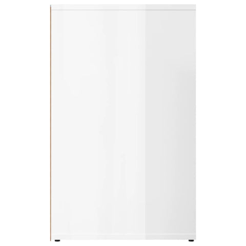 vidaXL Dressing Cabinet High Gloss White 80x40x65 cm Engineered Wood