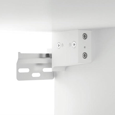 vidaXL Mirror Cabinet with LED White 91x15x76.5 cm