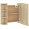 vidaXL Mirror Cabinet with LED Sonoma Oak 70x16.5x60 cm