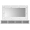 vidaXL Mirror Cabinet with LED White 90x31.5x62 cm