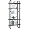 vidaXL 5-Tier Book Cabinet Grey 80x30x175 cm Pinewood