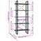 vidaXL 5-Tier Book Cabinet Grey 80x30x175 cm Pinewood