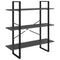 vidaXL 5-Tier Book Cabinet Grey 100x30x175 cm Engineered Wood