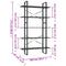 vidaXL 5-Tier Book Cabinet Grey 100x30x175 cm Engineered Wood