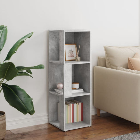 vidaXL Corner Cabinet Concrete Grey 33x33x100 cm Engineered Wood