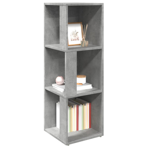 vidaXL Corner Cabinet Concrete Grey 33x33x100 cm Engineered Wood
