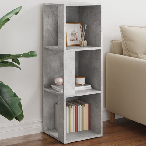 vidaXL Corner Cabinet Concrete Grey 33x33x100 cm Engineered Wood