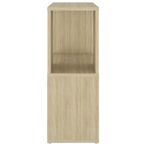 vidaXL Book Cabinet Sonoma Oak 60x24x63 cm Engineered Wood