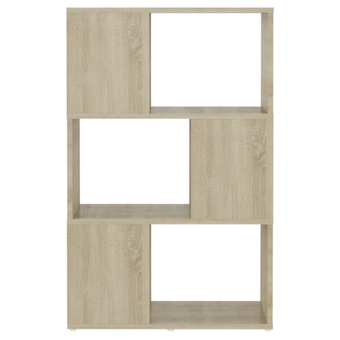 vidaXL Book Cabinet Room Divider Sonoma Oak 60x24x94 cm Engineered Wood