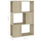 vidaXL Book Cabinet Room Divider Sonoma Oak 60x24x94 cm Engineered Wood