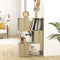 vidaXL Book Cabinet Room Divider Sonoma Oak 60x24x94 cm Engineered Wood