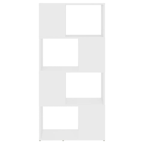 vidaXL Book Cabinet Room Divider White 60x24x124.5 cm Engineered Wood