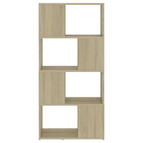 vidaXL Book Cabinet Room Divider Sonoma Oak 60x24x124.5 cm Engineered Wood