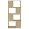 vidaXL Book Cabinet Room Divider Sonoma Oak 60x24x124.5 cm Engineered Wood