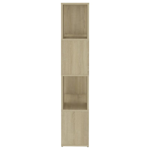 vidaXL Book Cabinet Room Divider Sonoma Oak 60x24x124.5 cm Engineered Wood