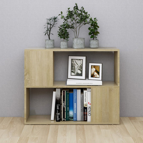 vidaXL TV Cabinet Sonoma Oak 80x24x63 cm Engineered Wood