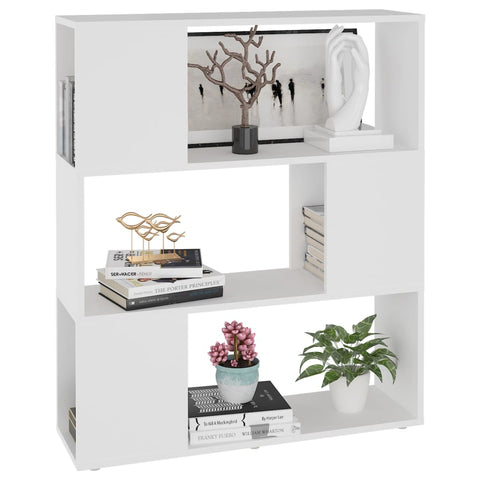 vidaXL Book Cabinet Room Divider White 80x24x94 cm Engineered Wood