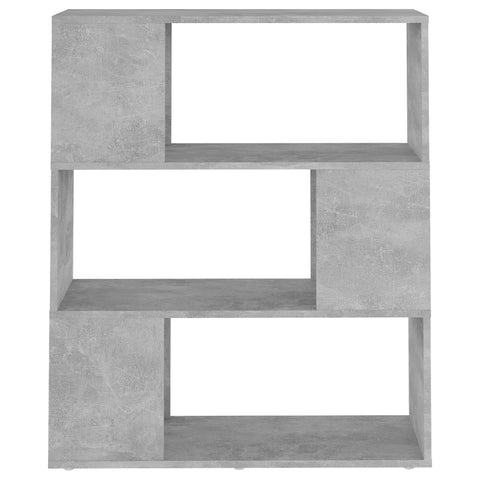 vidaXL Book Cabinet Room Divider Concrete Grey 80x24x94 cm Engineered Wood